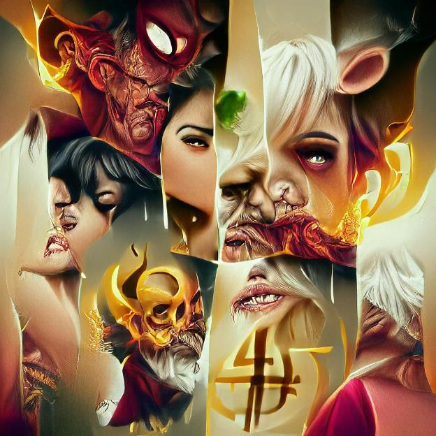 Seven Deadly Sins: Artstation-Inspired Poster