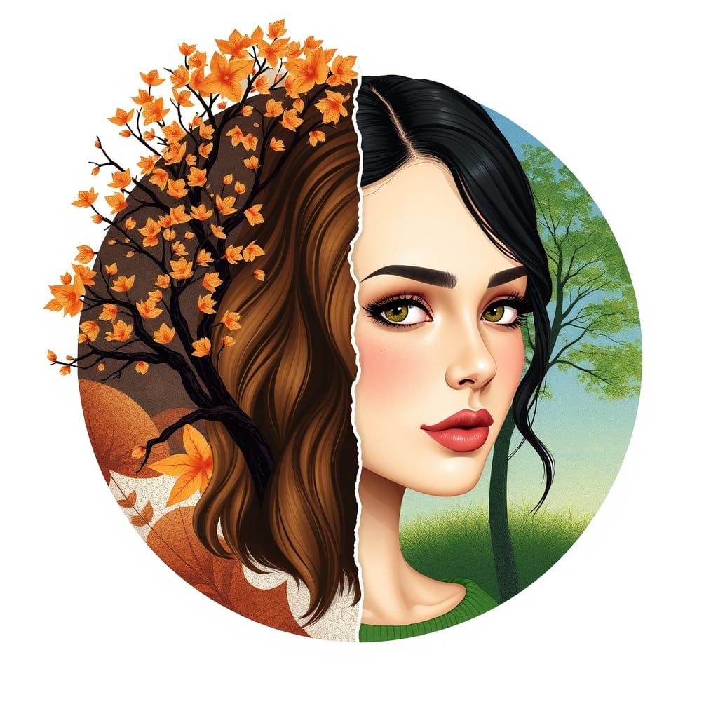 Four Seasons Portrait of a Stunning Woman