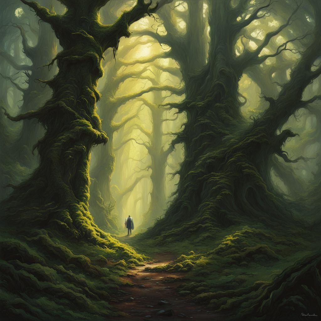 Sinister Ancient Forest with Groaning Branches