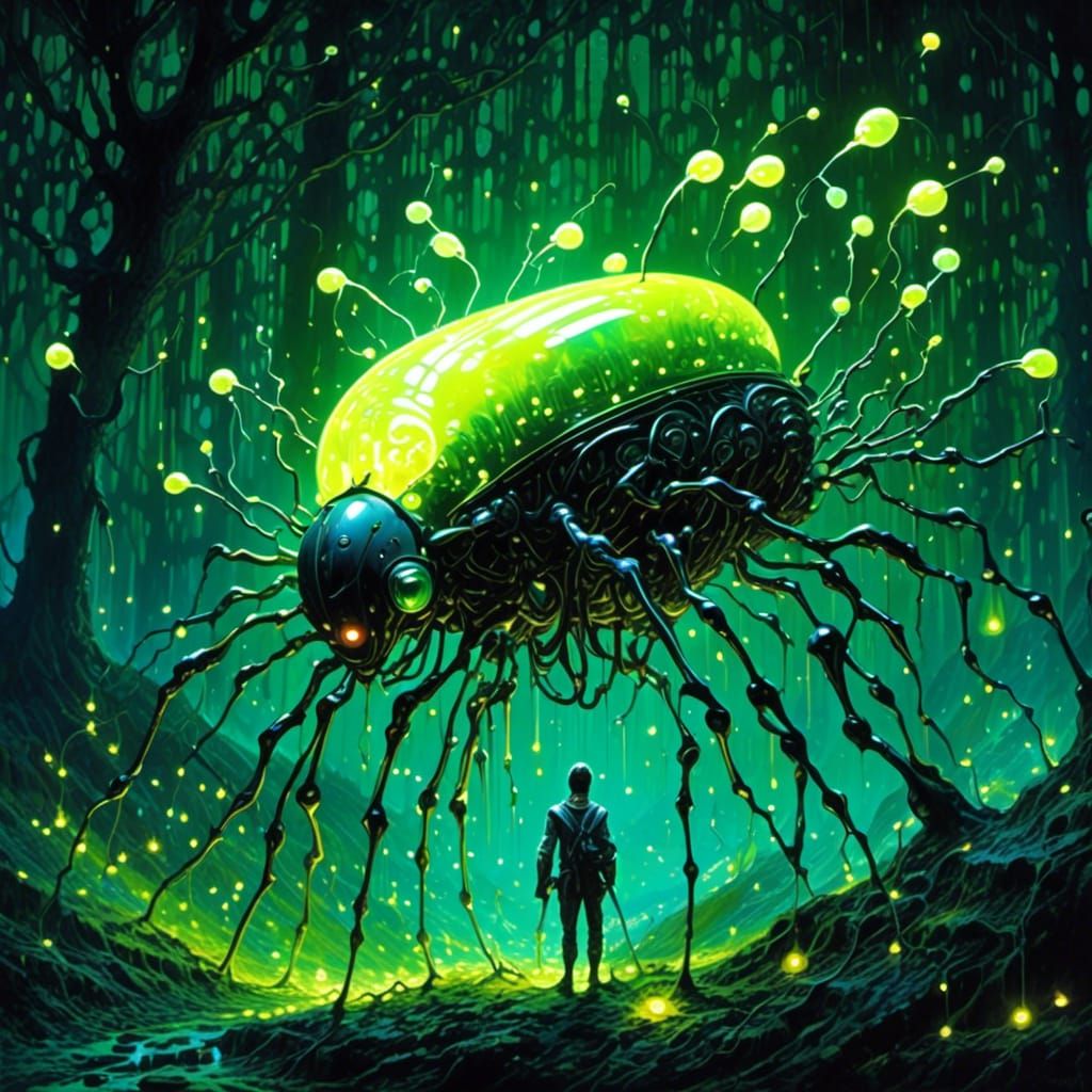 In the Night the Bug Glows Bright