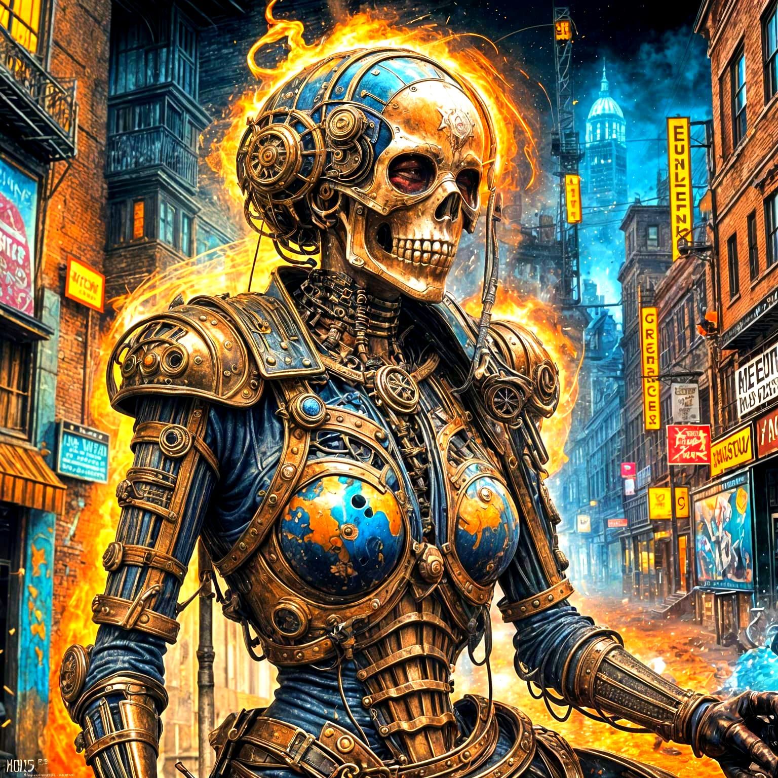 Steampunk Grim Reaper in High Definition