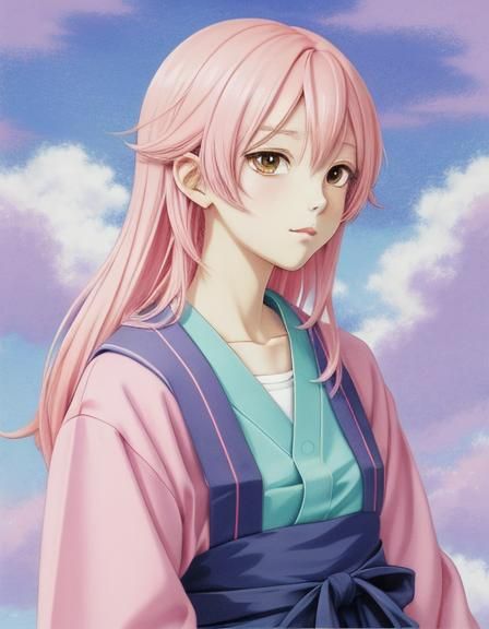 Pastel Anime Key Visual: Japanese Manga Art