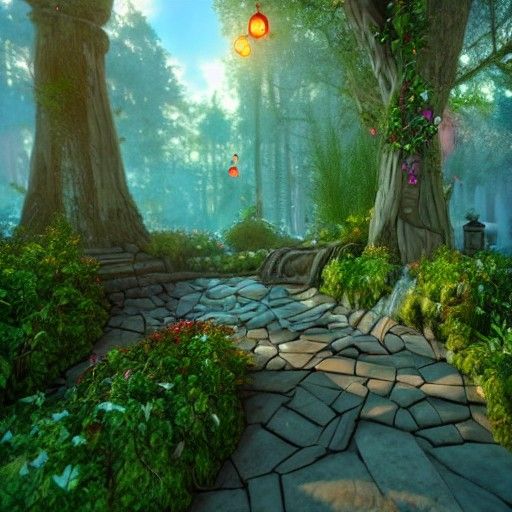 Enchanting Fairy Wonderland in 3D Rendering