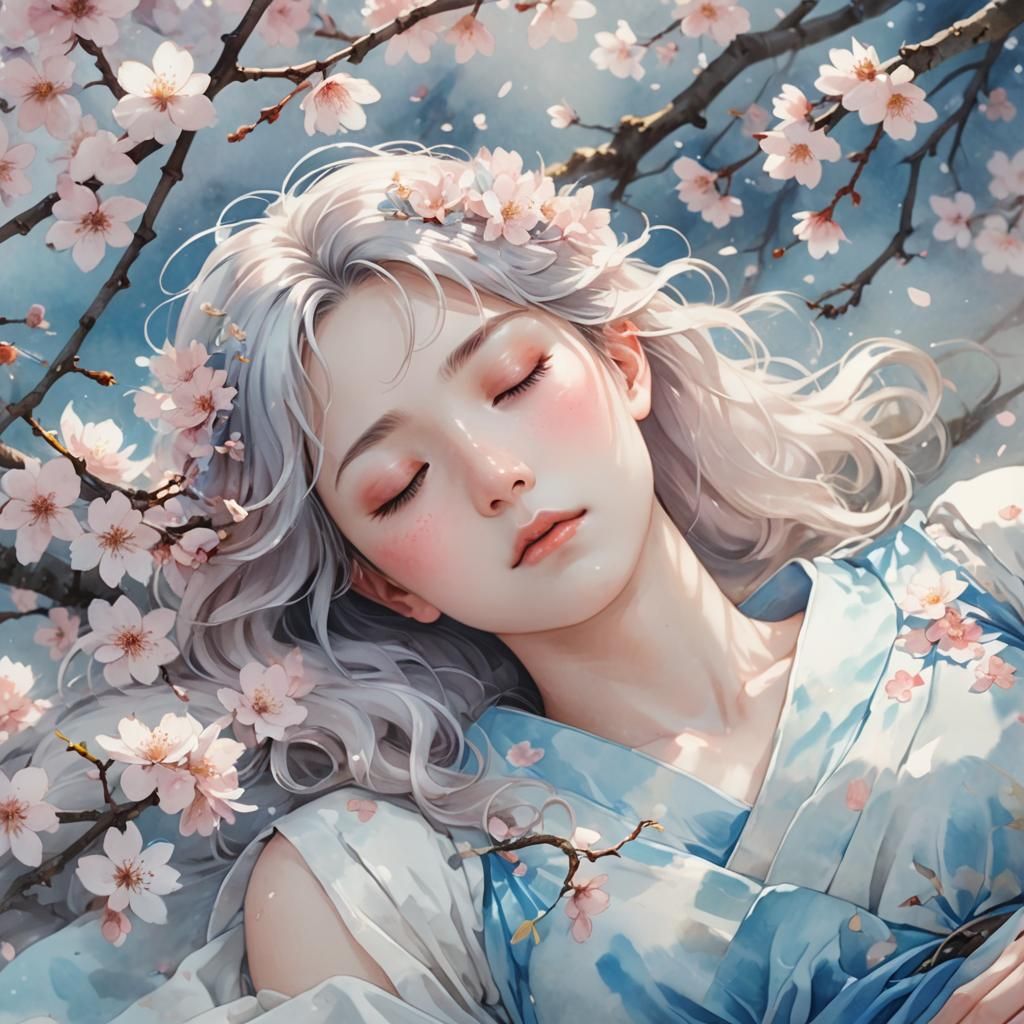 Dreamy Anime Portrait of Mythical Guardian