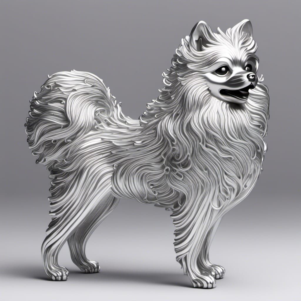 silver pomeranian