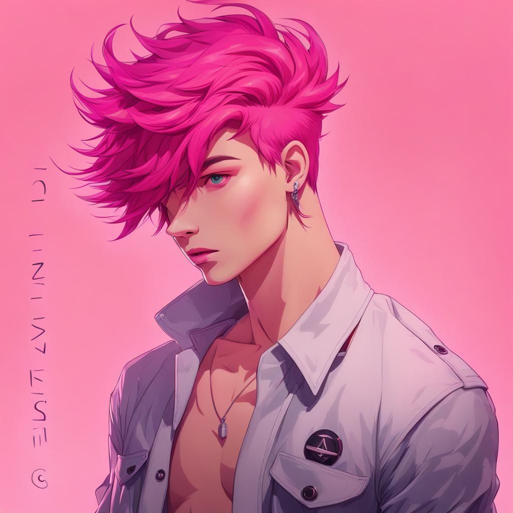 Underwater Muscular Man with Pink Gills