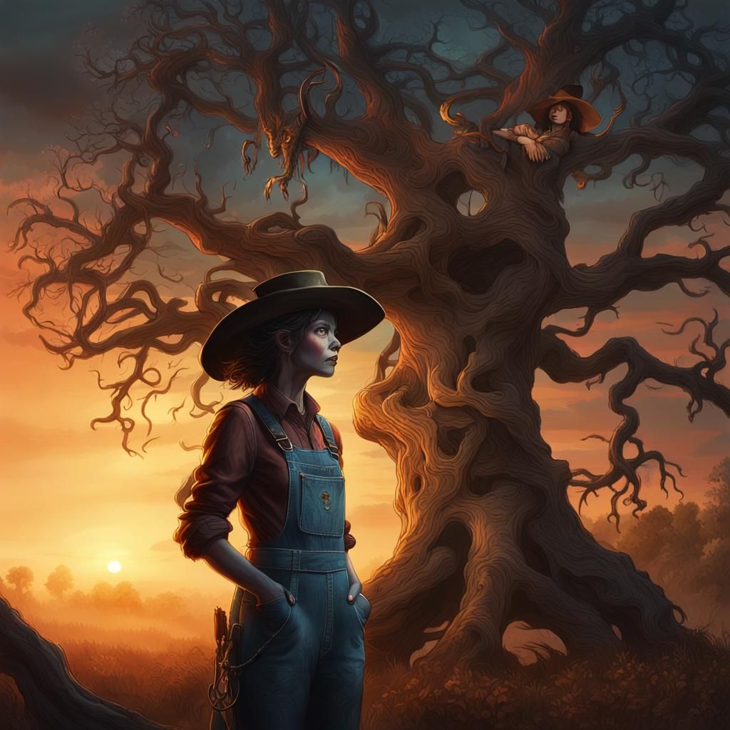 Victorian Tiefling Hillbilly by Ancient Tree