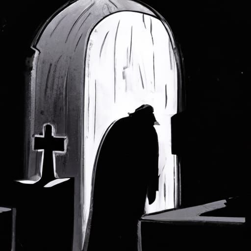 Terrifying Shadow Figure in Horror Style