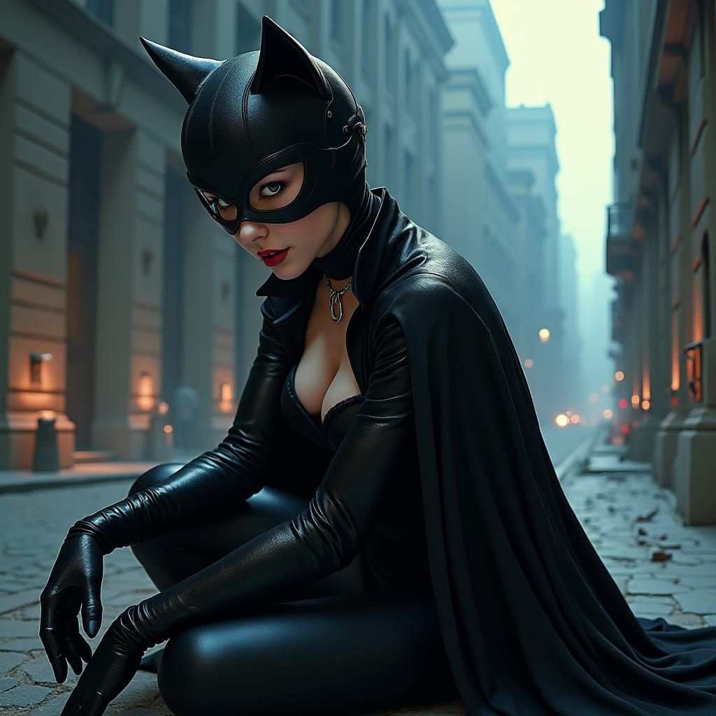 Catwoman: Epic Cinematic Comic Book Art