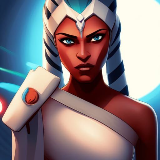 Ahsoka Tano Portrait: Star Wars Clone Wars Concept Art