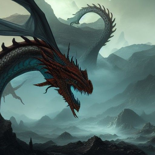 Fantastical Dragon Tears Fantasy Concept Art