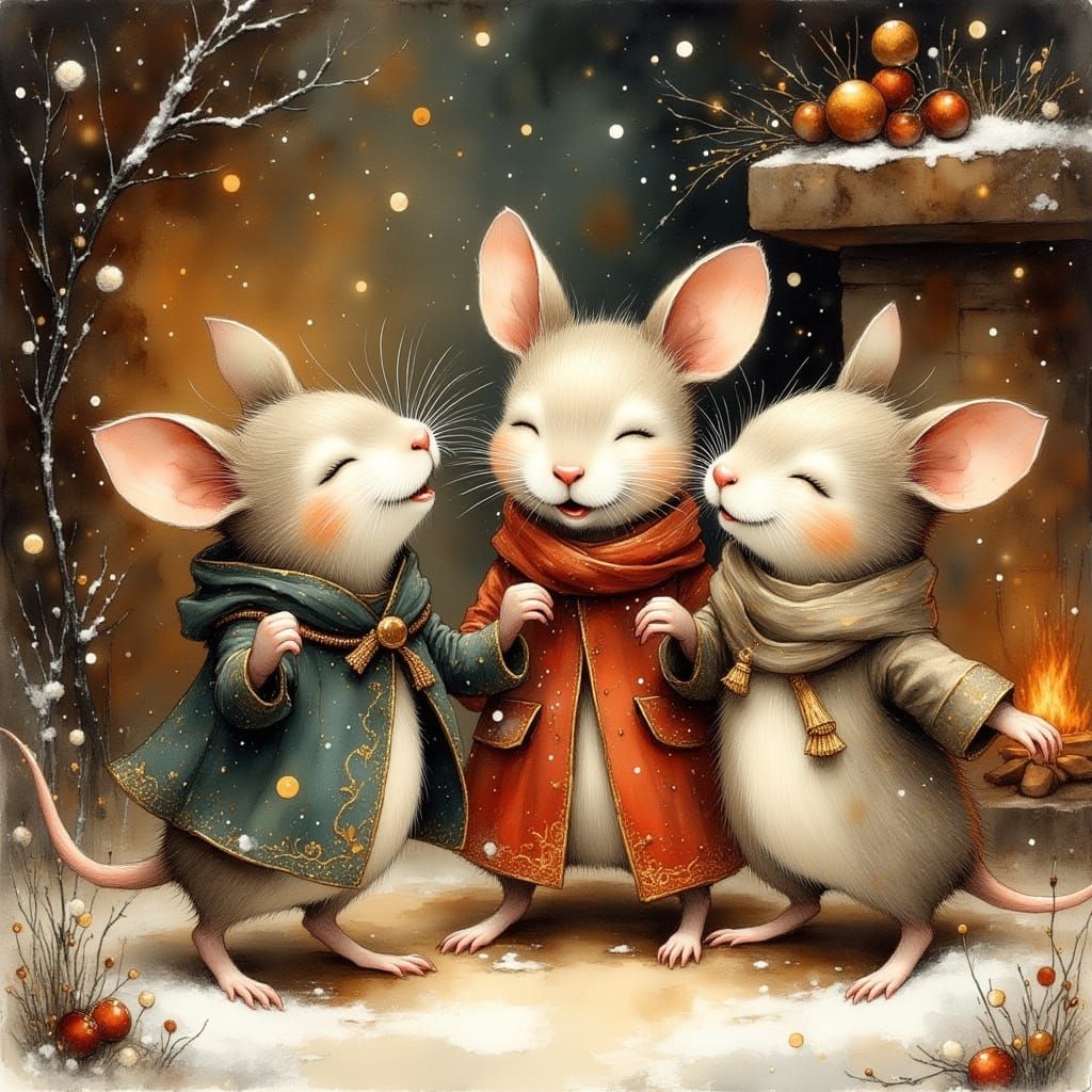 Three Blind Mice Carolling