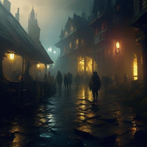Dark Fantasy Witcher Concept Art in 8K Resolution