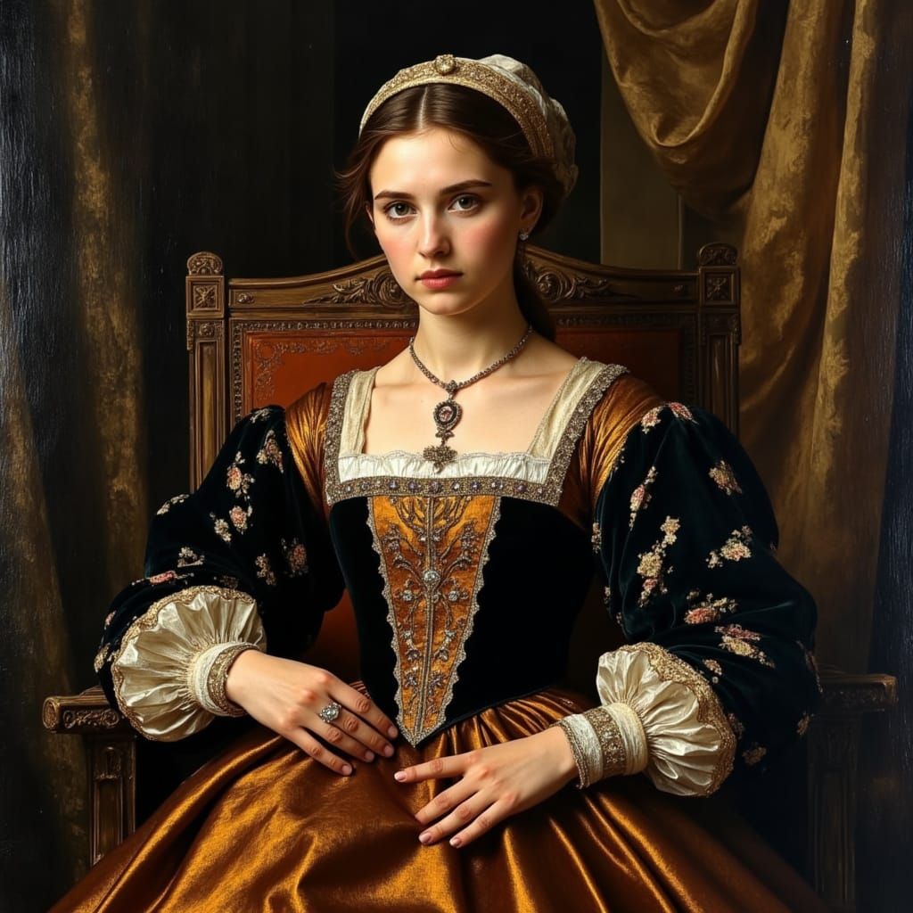 Sofonisba Anguissola Self-Portrait in Renaissance Style