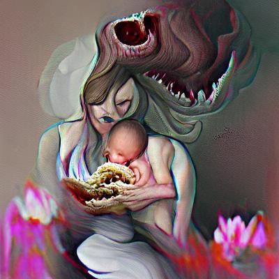 Abstract Devouring Mother at Time's Dawn