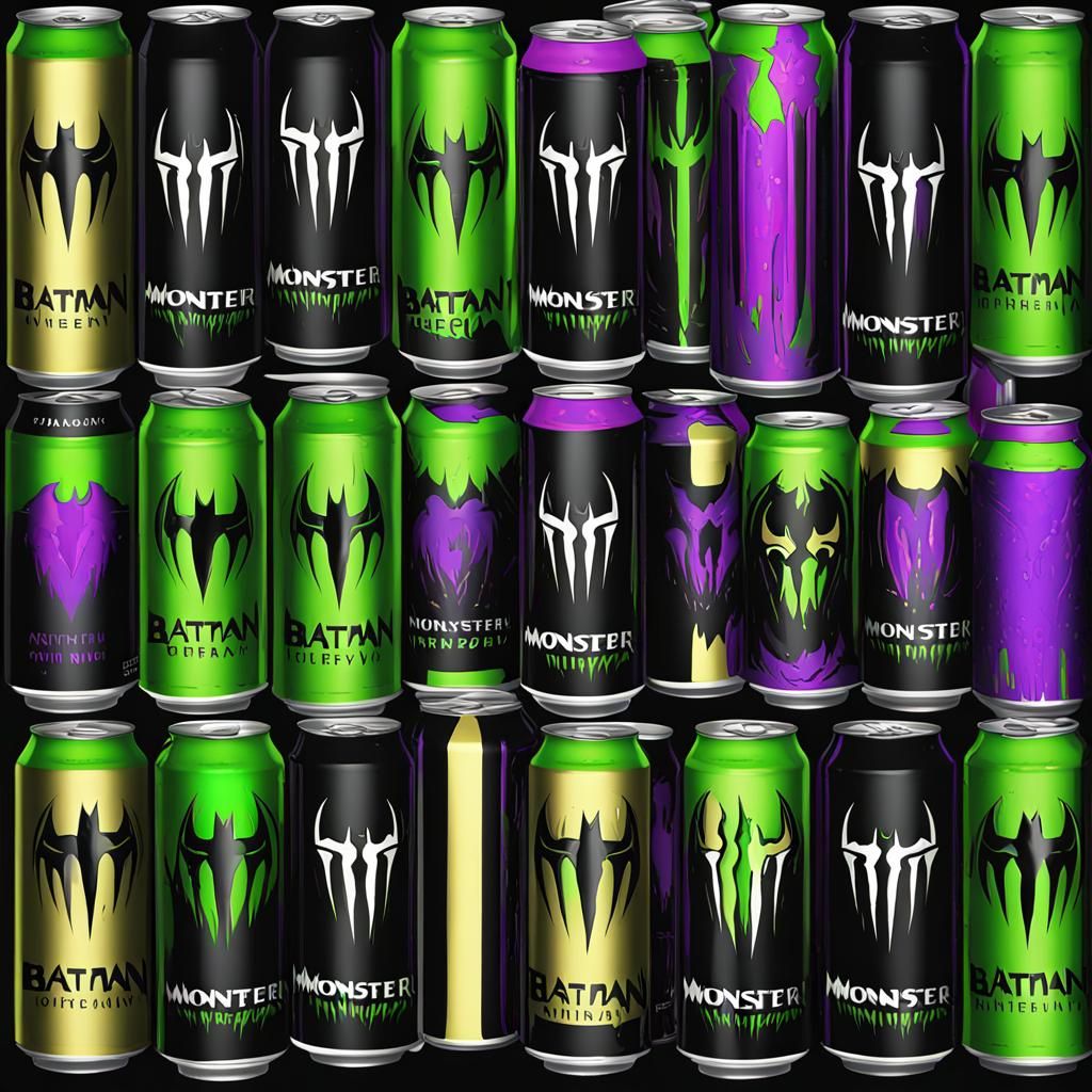 Monster Energy Batman Can Pop Art Print