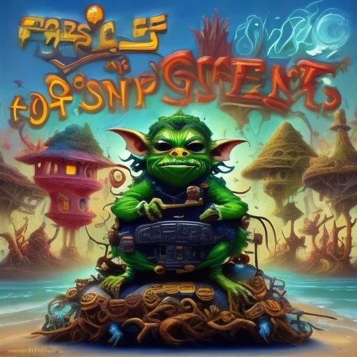 Goblins' Anxious Driver's License Test in Creepy Cute Neon S...