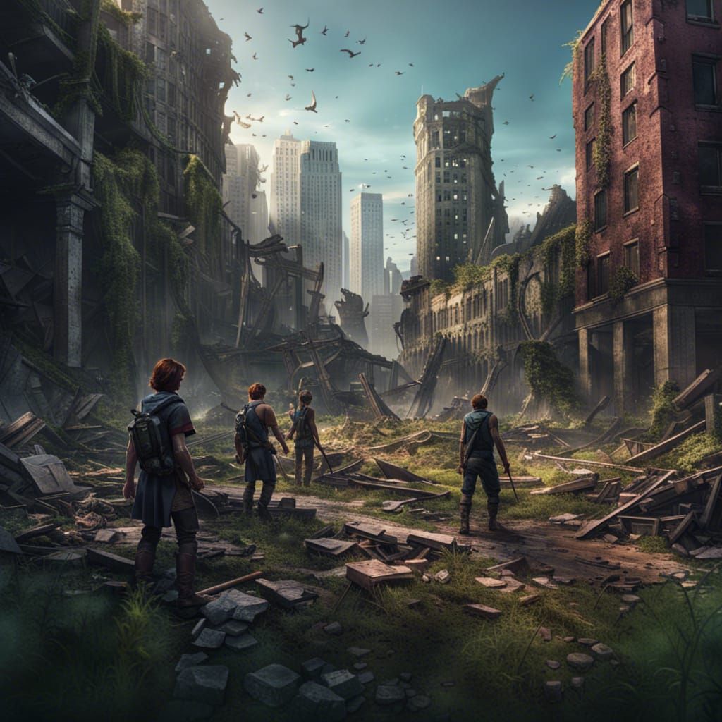 D&D Party Explores Ruins of New York City