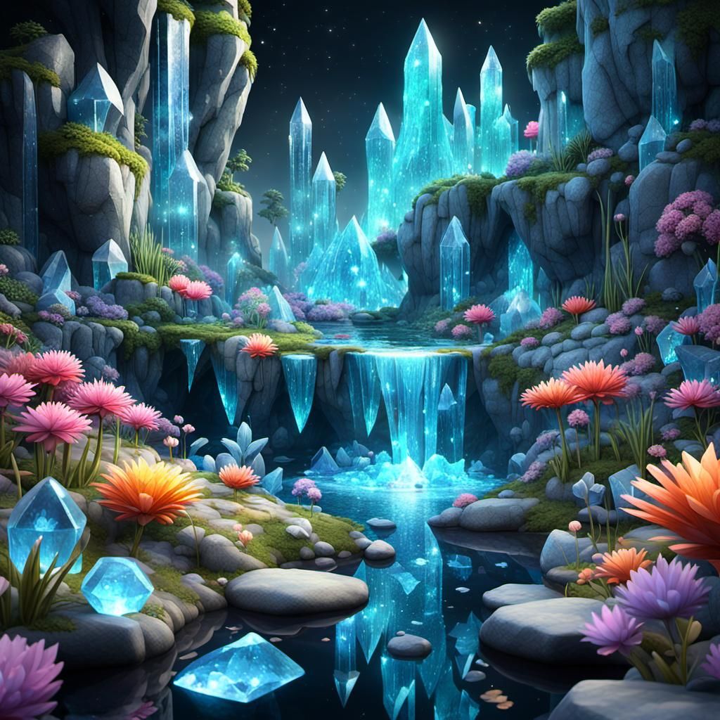 Magical Crystal Garden in Unreal Engine 5