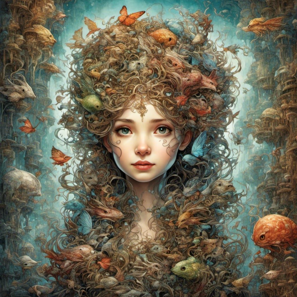 Ethereal Portrait of Youthful Innocence