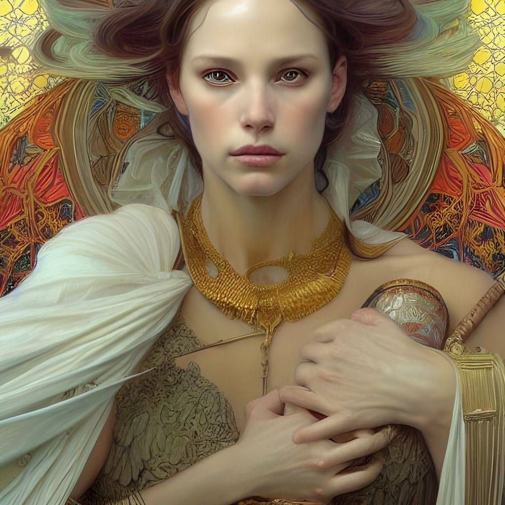 Hyperrealistic Portrait of a Beautiful Woman in Digital Art