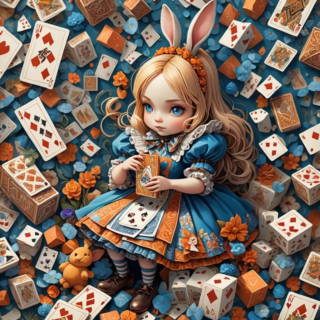 Alice in Wonderland: Whimsical Fantasy Illustration