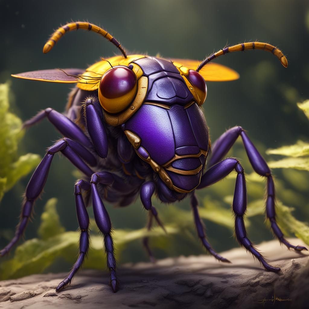 Intricate Dark Fantasy Insect Concept Art