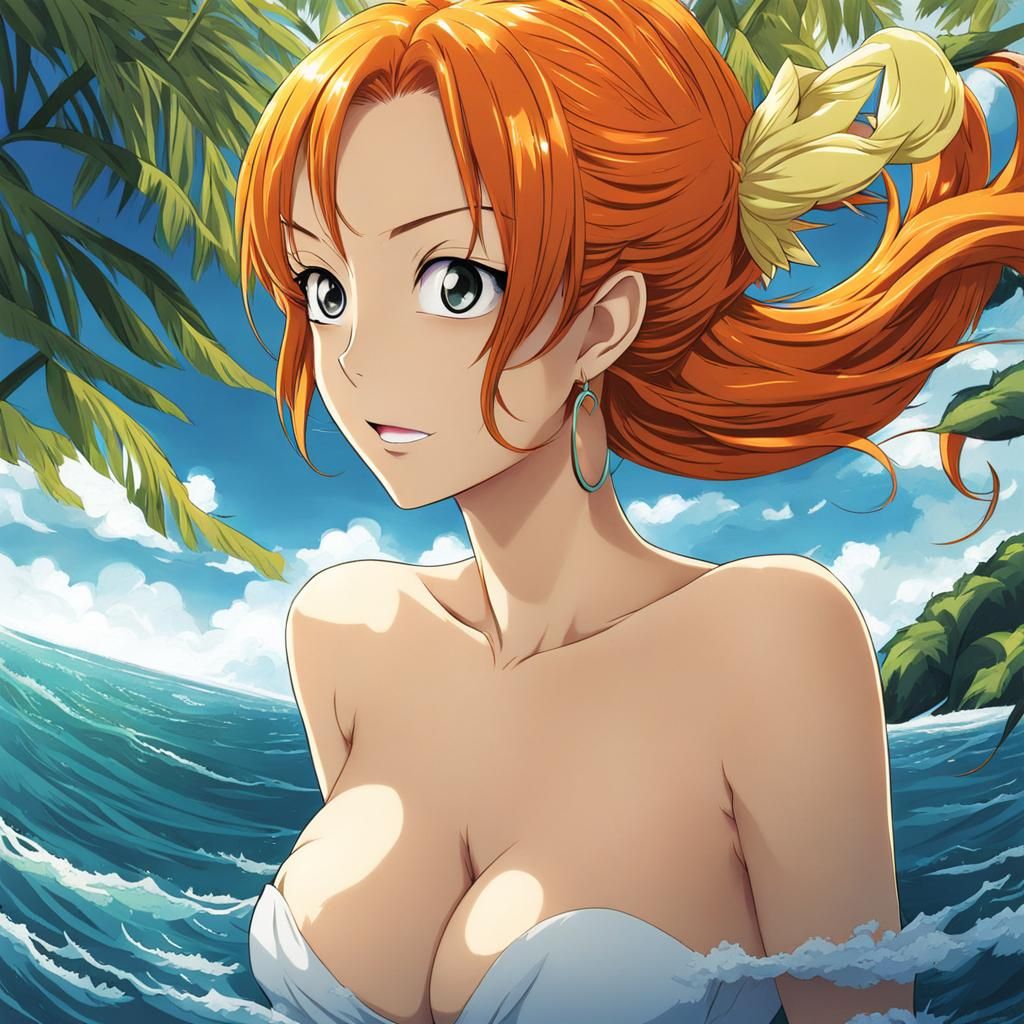 Anime Manga Girl in Key Visual Style