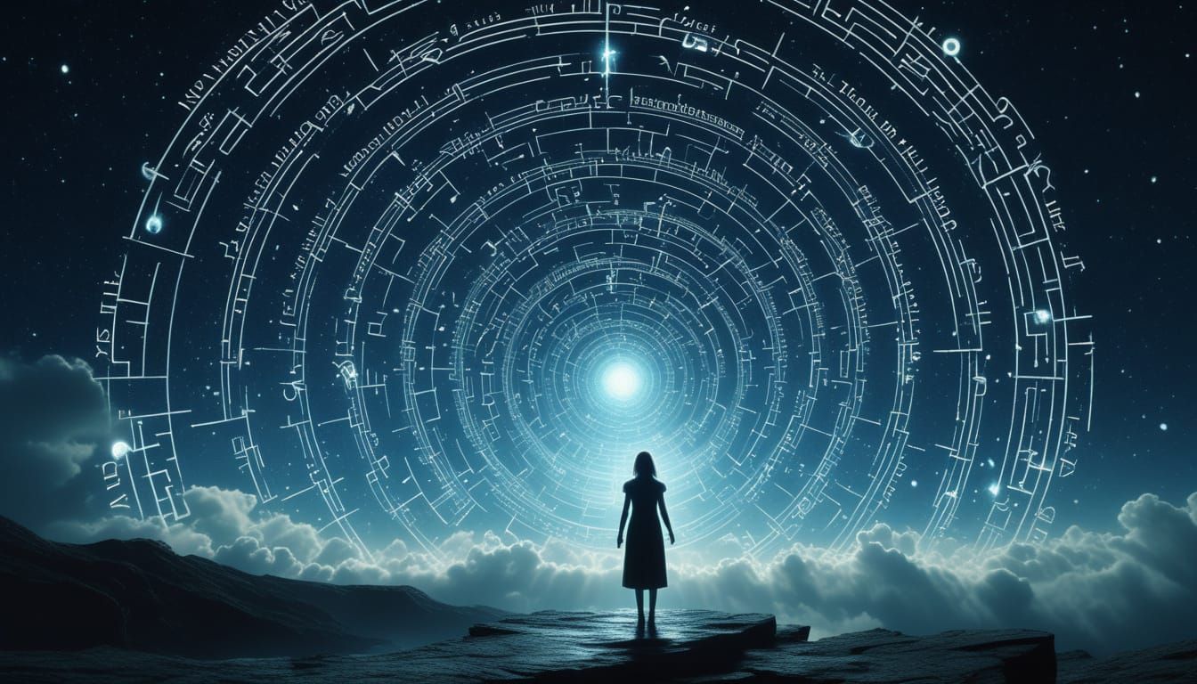 Celestial Figure Emerges in Mythopoetic Realism