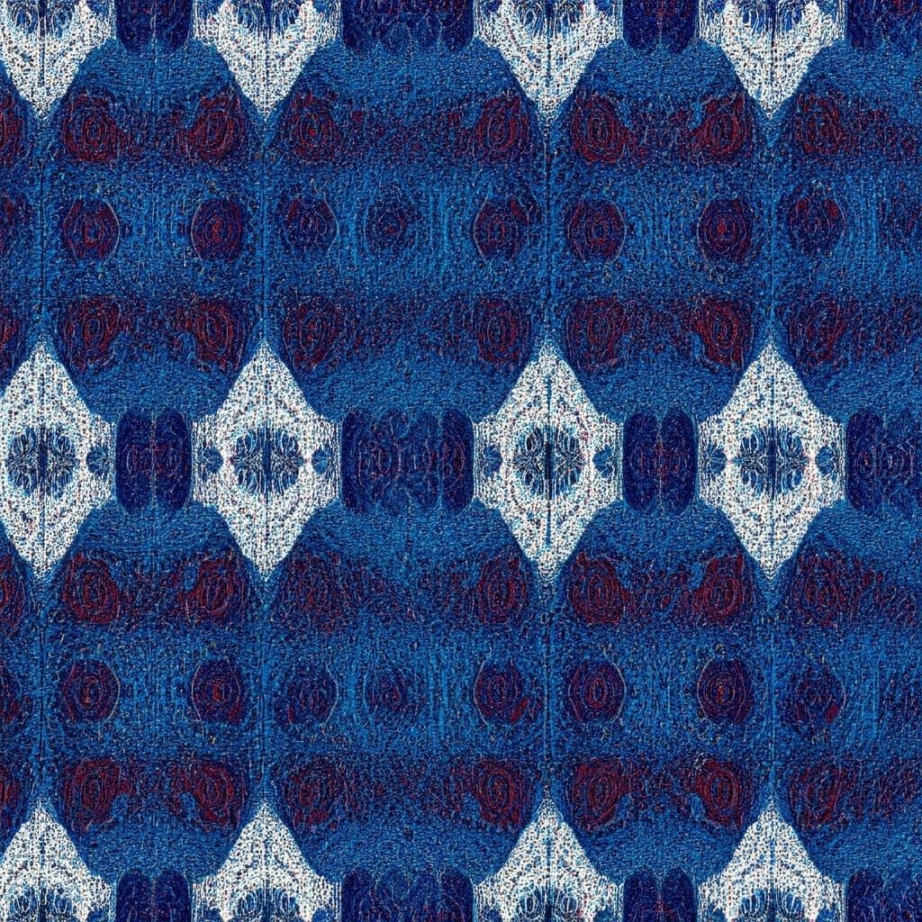 Vibrant Sindhi Ajrak Graffiti Art