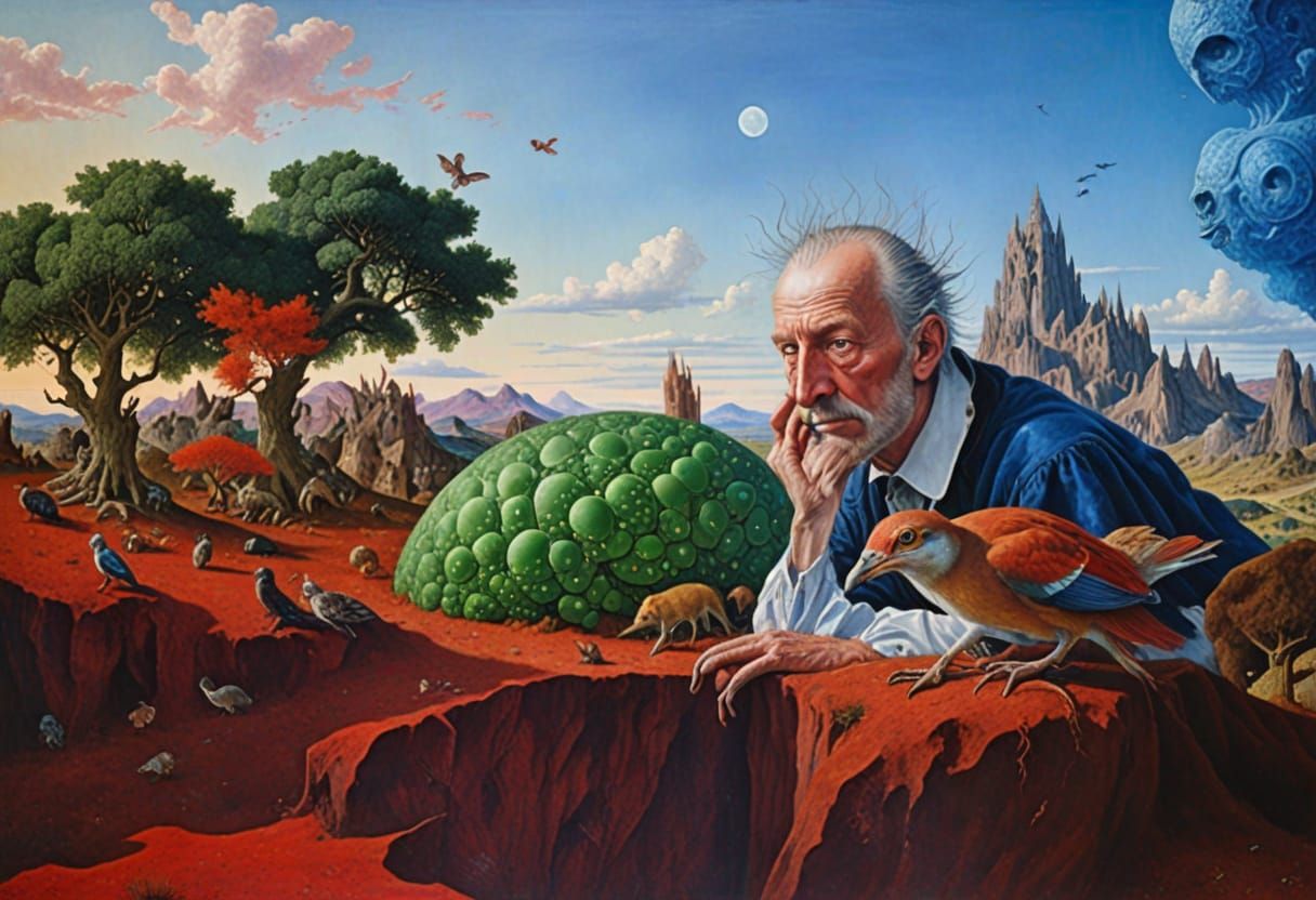 Mysterious Fantasy World Inspired by Otto Rapp and Bosch