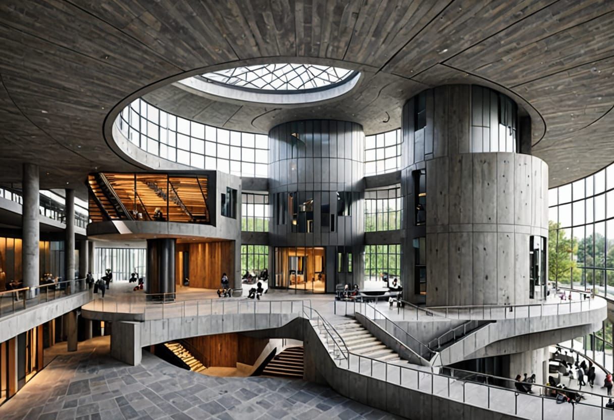 Stunning Public Building with Vibrant Aluminum Cladding and ...