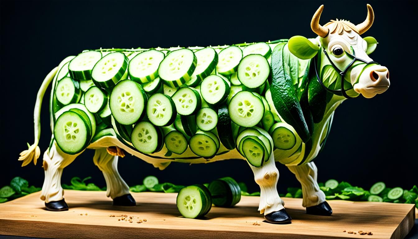 Cucumber Cow Surreal Art