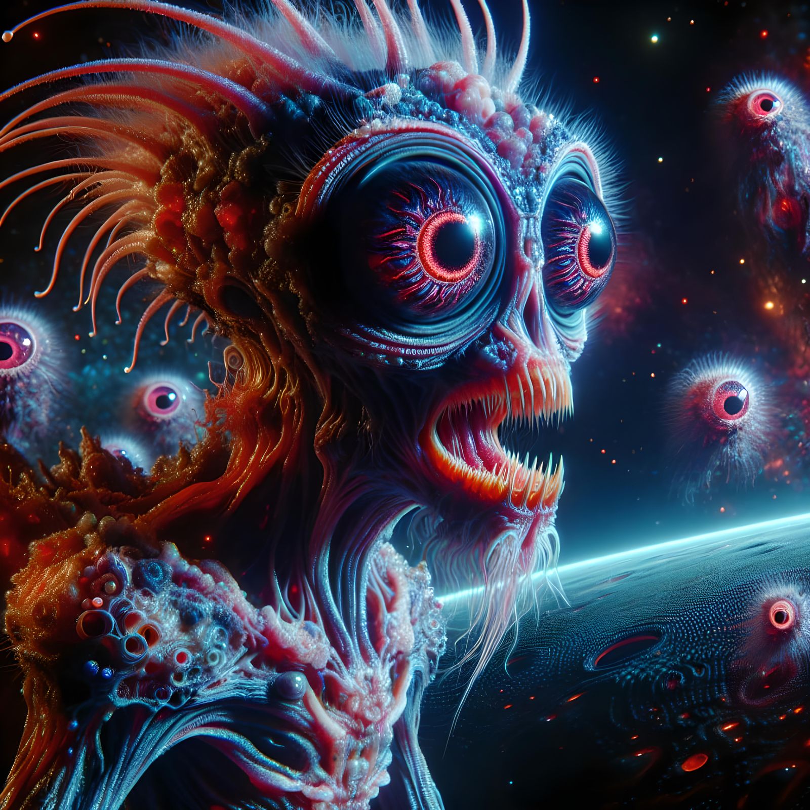 She protecting her eyebabies