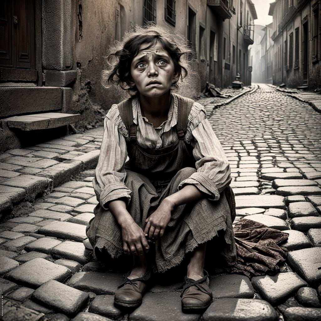 Poignant 1920s Black and White Mother and Child
