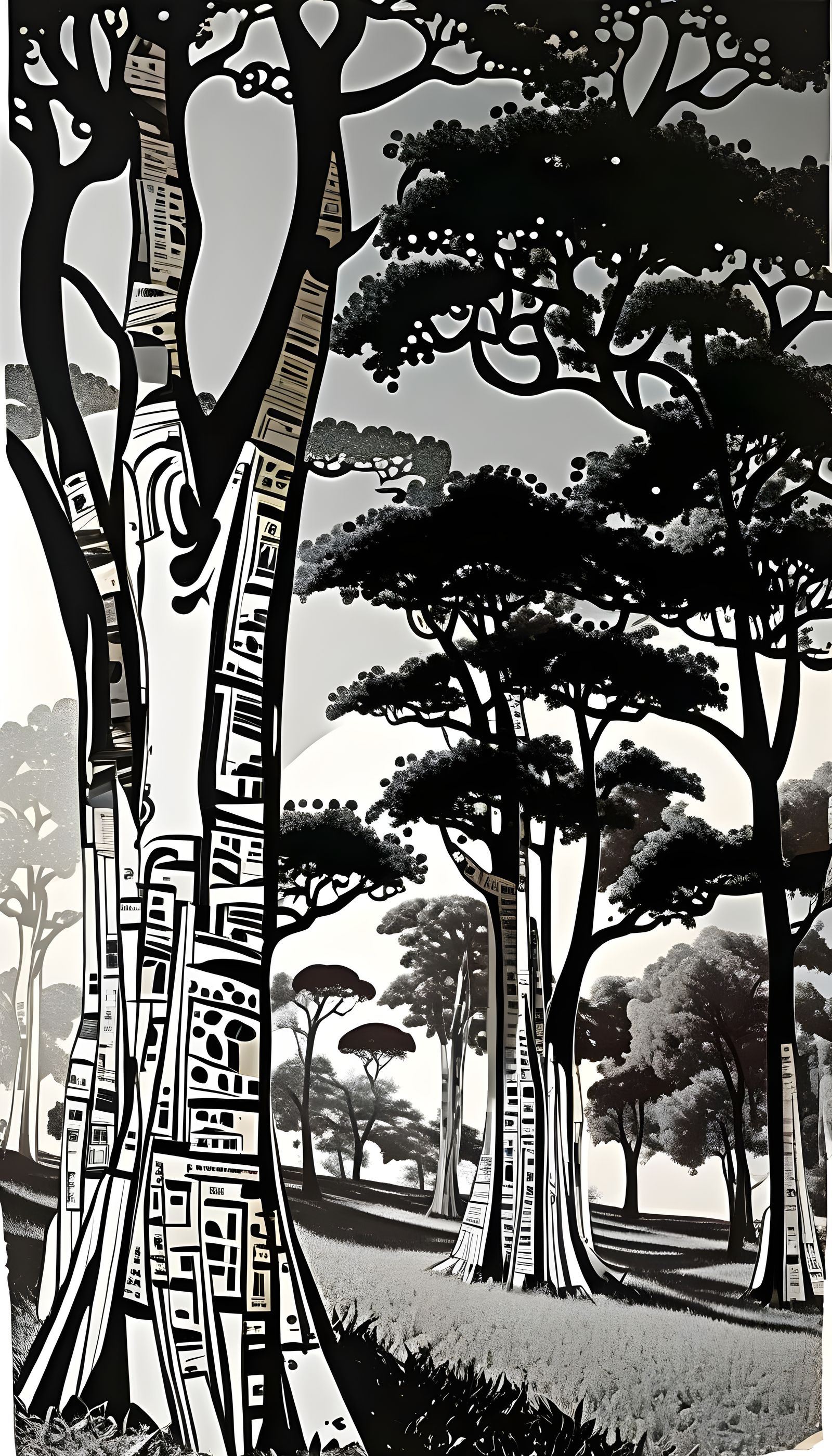 Surreal Tree Photomontage Movie Poster