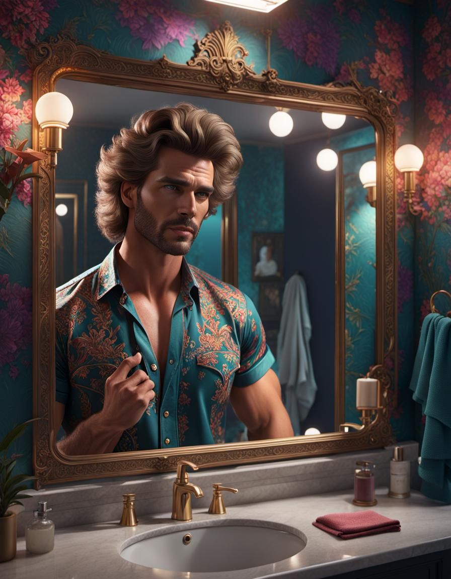 🎶 I'm looking in the mirror all the time, wonderin' what sh...