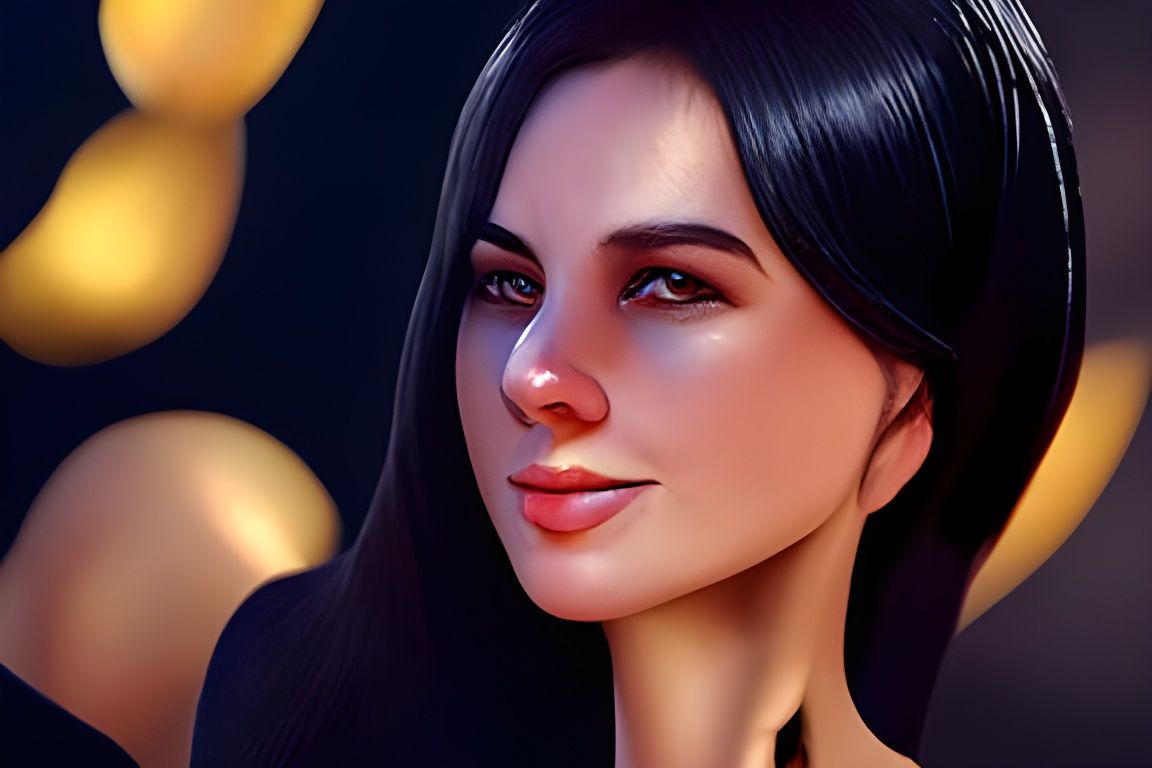 Elegant Woman in Opera Setting: Cinematic Portrait