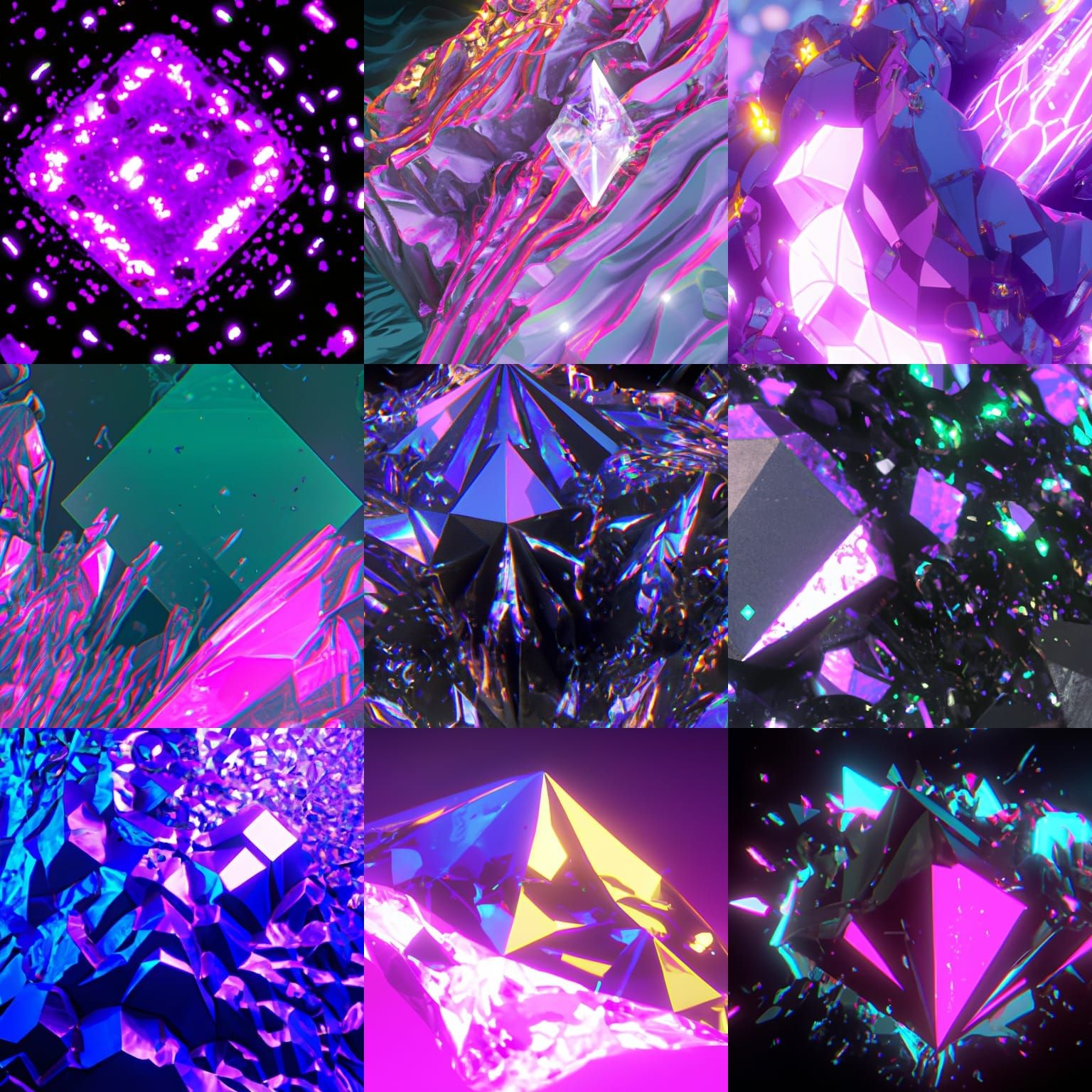 squashing photo dipped unreal engine 4D edges grown strap grape diamond glow shine neon realistic unclose photo future 8...