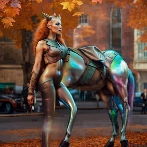 Iridescent Horse Generated by AI