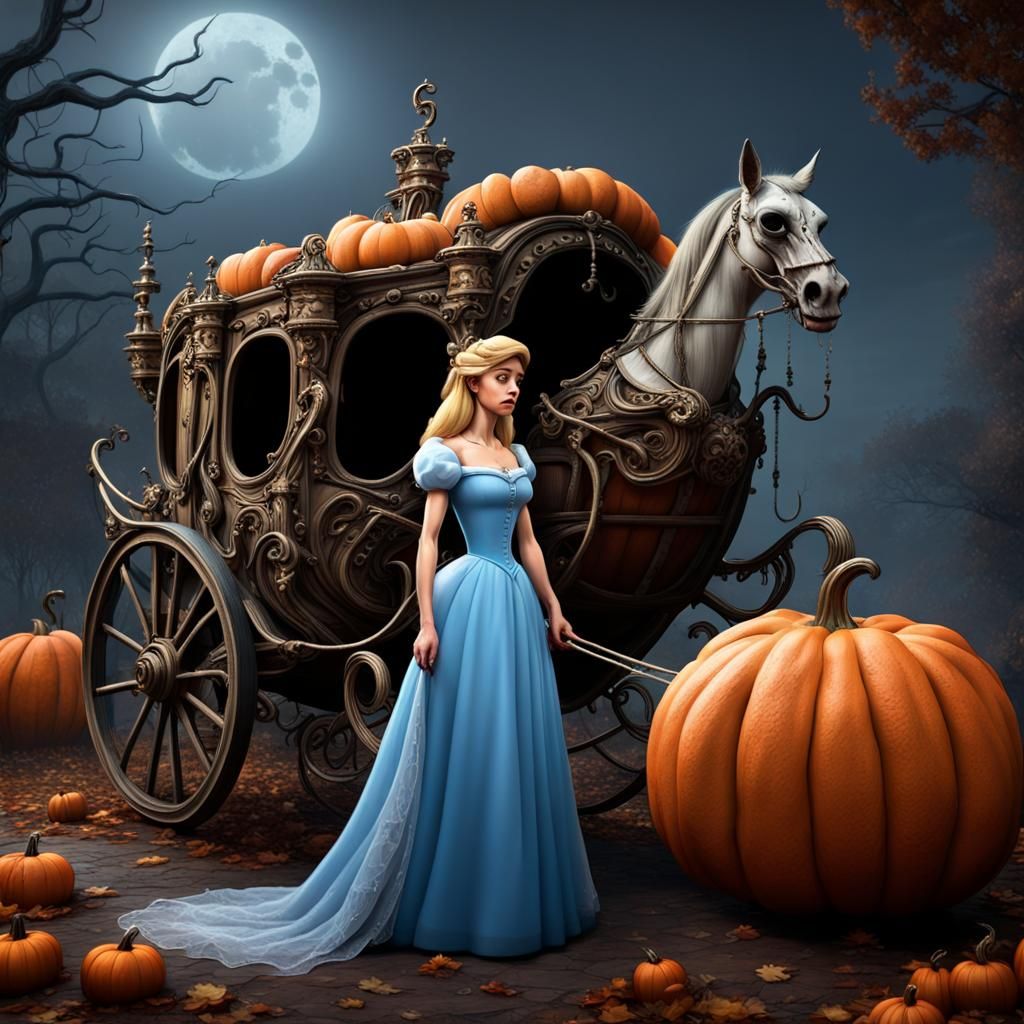 Cinderella's Dark Fairytale: Rotten Carriage, Skeleton Horse...