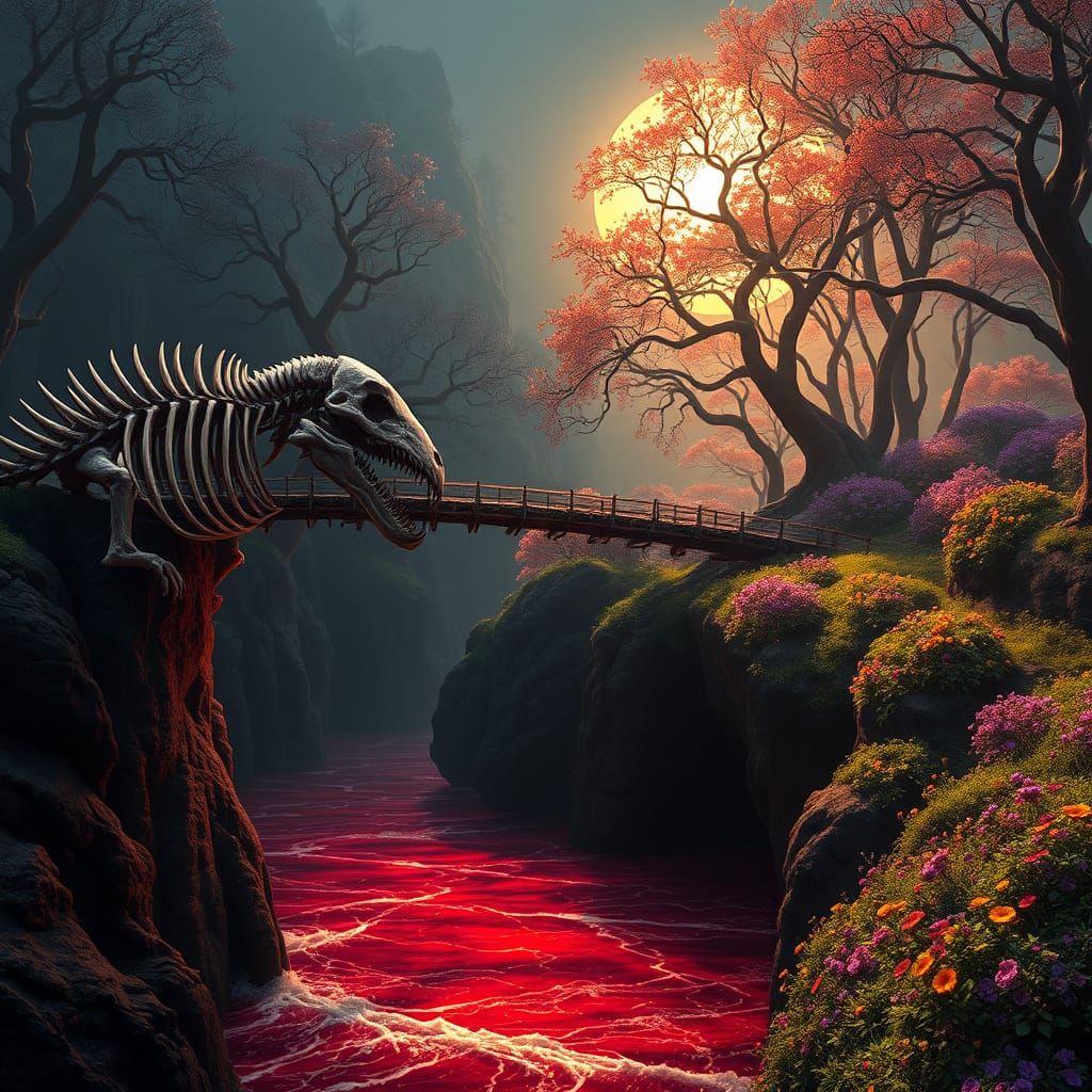 Macabre Bridge to Necromancy: A Dark Fantasy Masterpiece