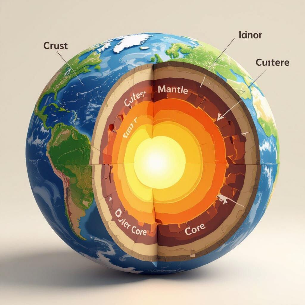 Animated Diagram of Earth's Layers