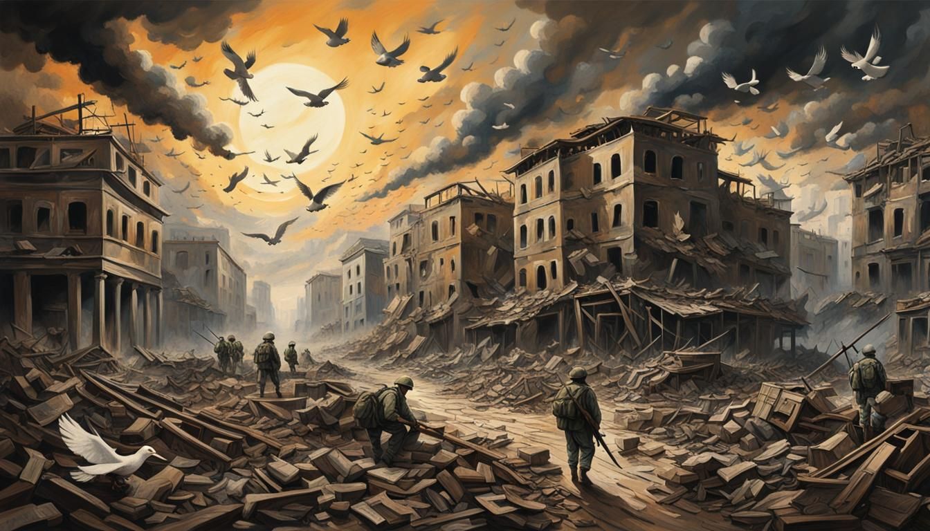 Peace and War: A Dramatic Cinematic Contrast