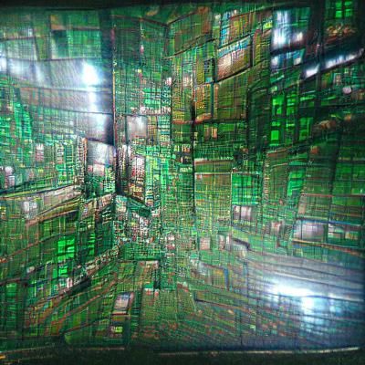 Matrix-Inspired Binary Code Digital Rendering