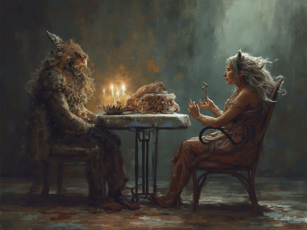 Dorothy and the cowardly lion