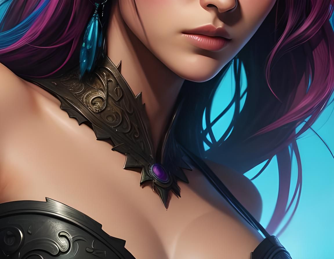 Girls chest to chest close up