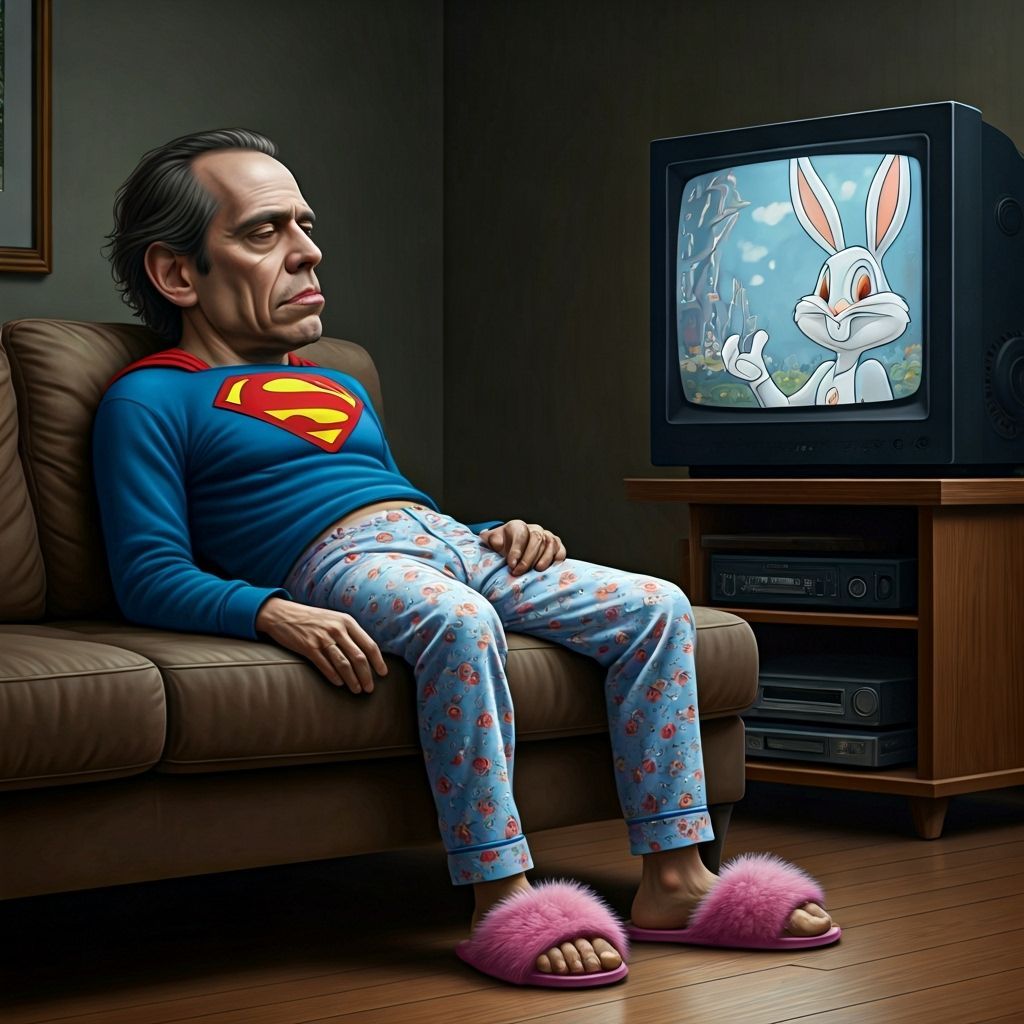 Steve Buscemi as Superman in Pajamas