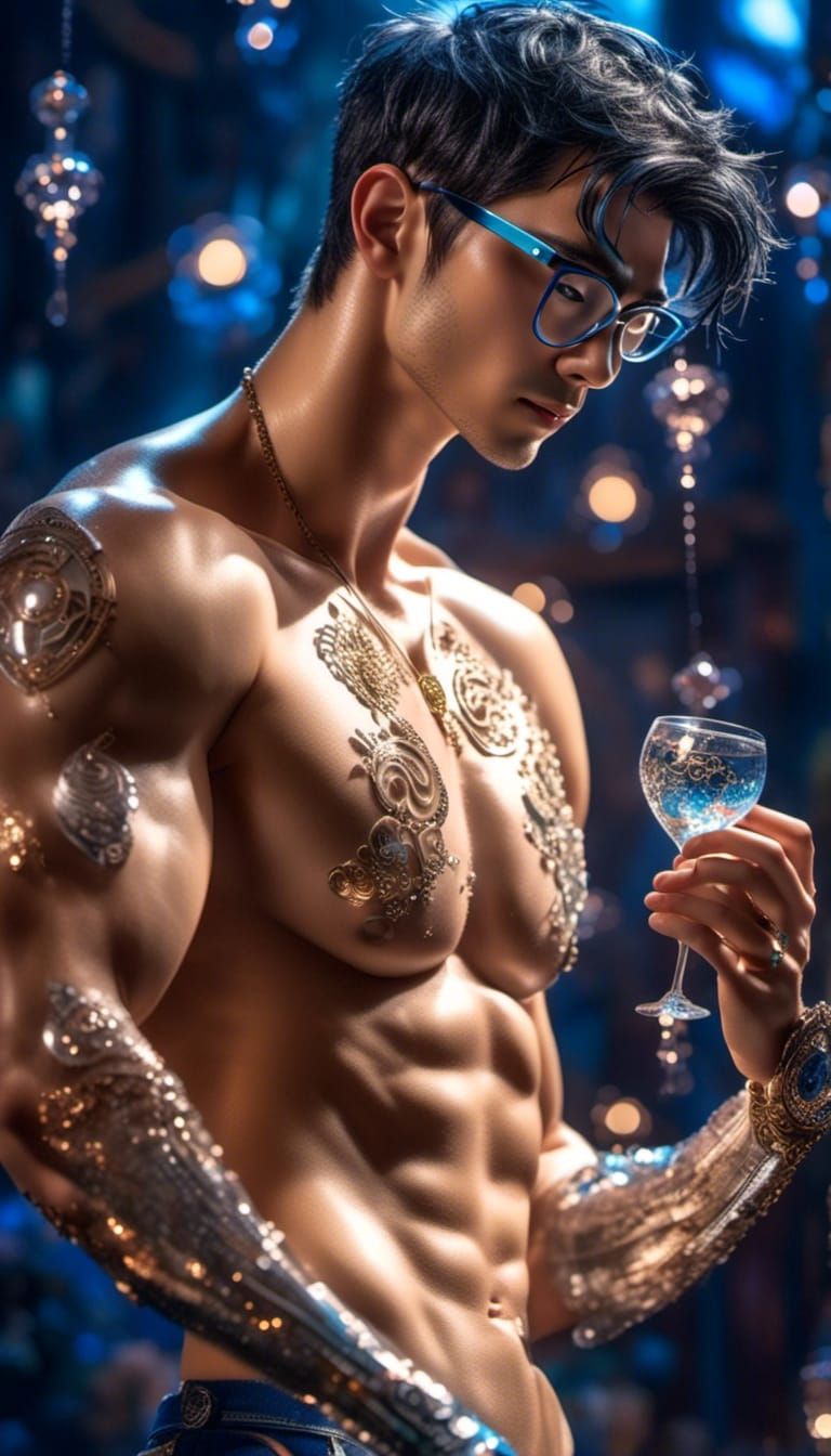 Captivating Hunk Performs Ballad on Stage