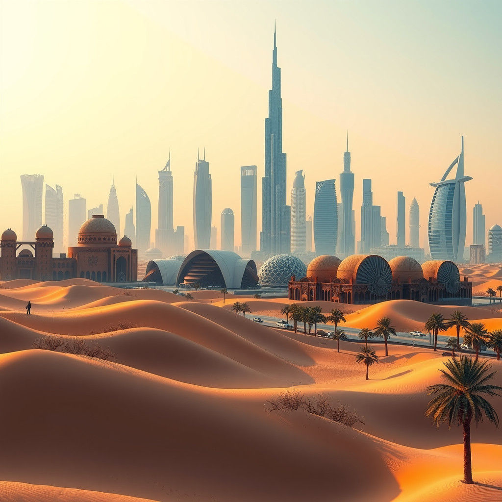 Dubai Skyline Evolution: A Cinematic Desert Vista